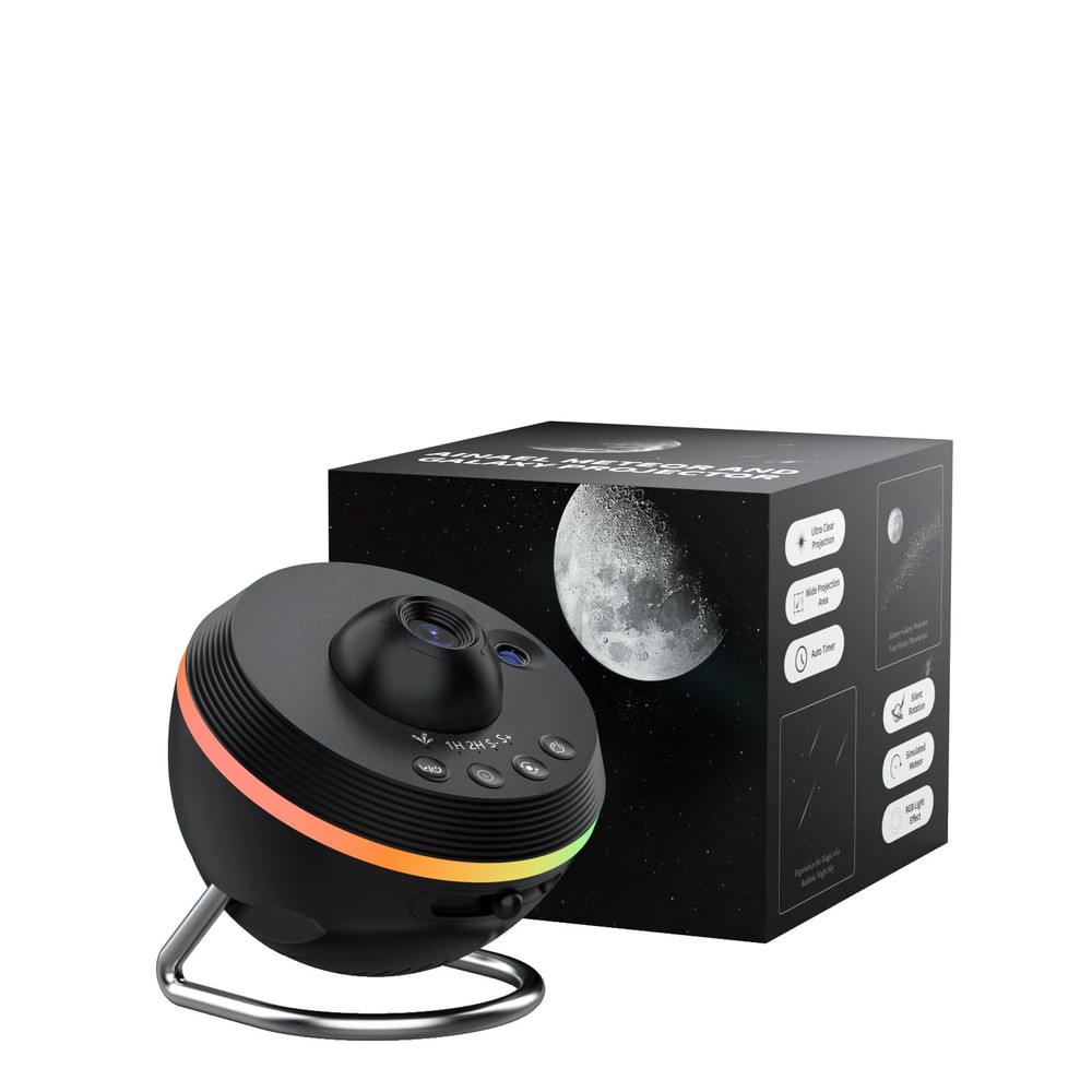Ainael Galaxy Projector, Star Projector Home Planetarium Space Ceiling Black