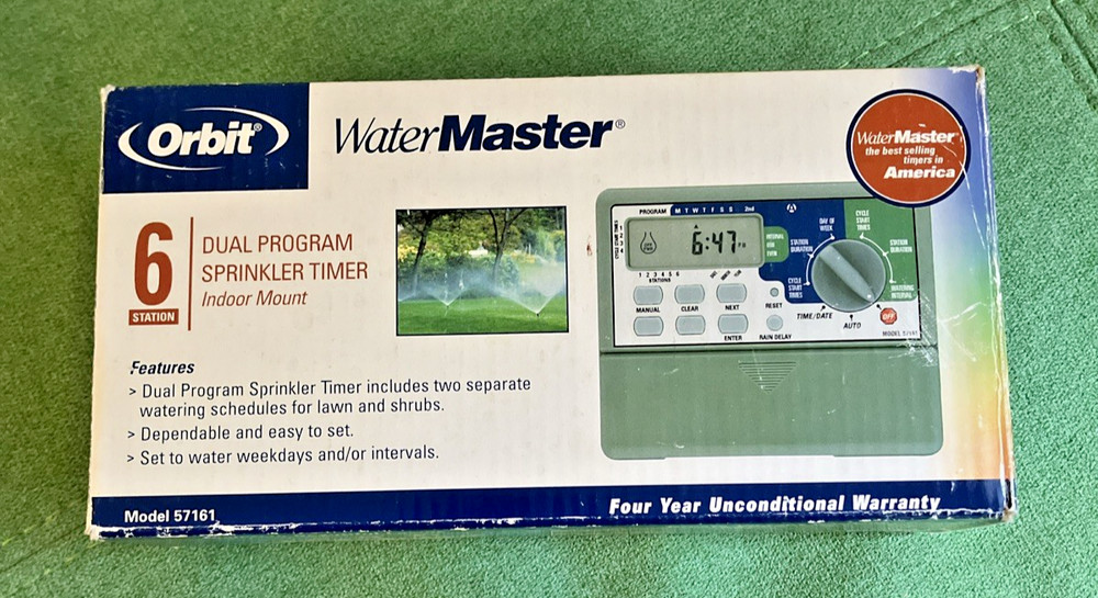 Orbit WaterMaster 6-Station 57161 Outdoor/Indoor Programable Sprinkler Timer