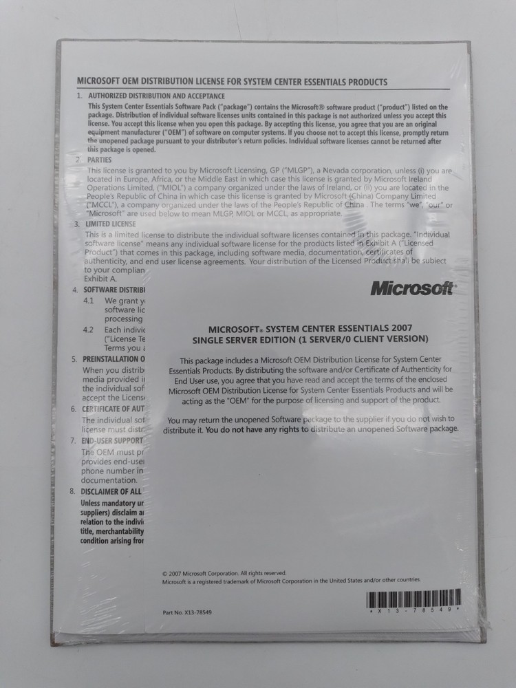 Intel Server Essentials 2.0 Build Deployment and Management Media Kit - As Is