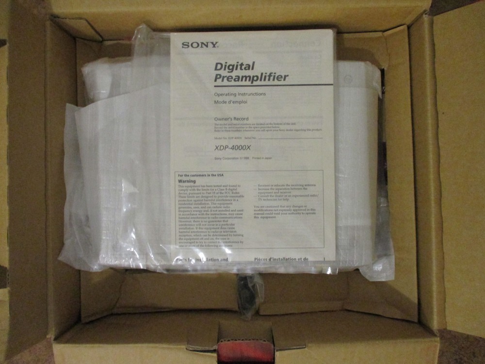 NEW Sony XDP-4000X Mobile ES Digital Sound Processor Crossover Equalizer