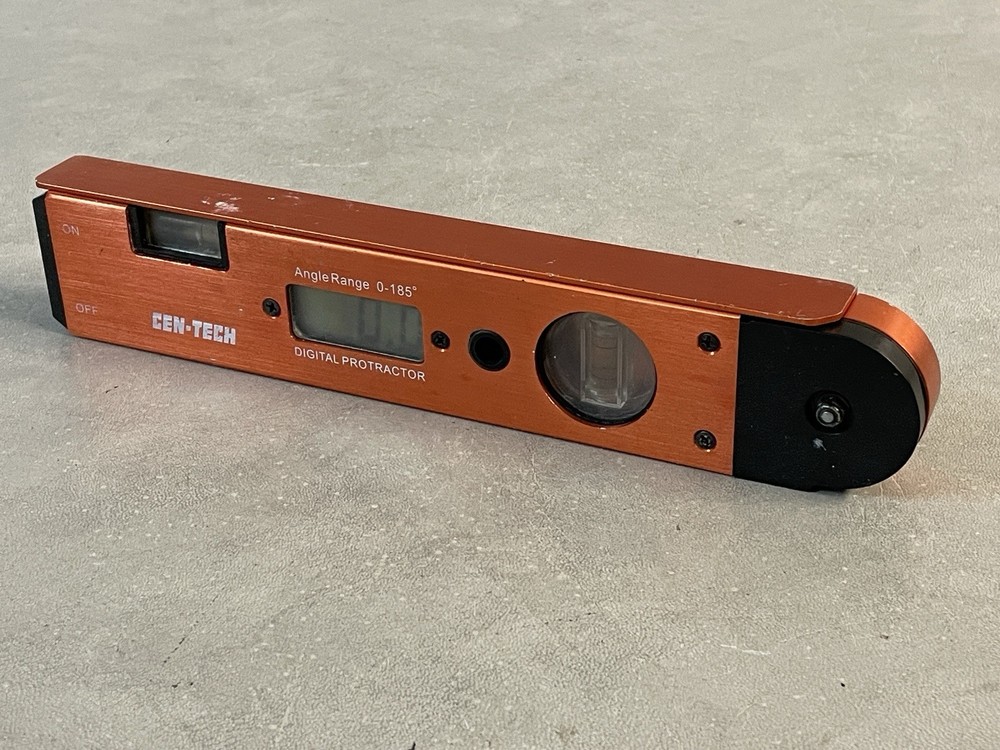 Working and Tested Cen-tech Digital Protractor Digital Angle Finder