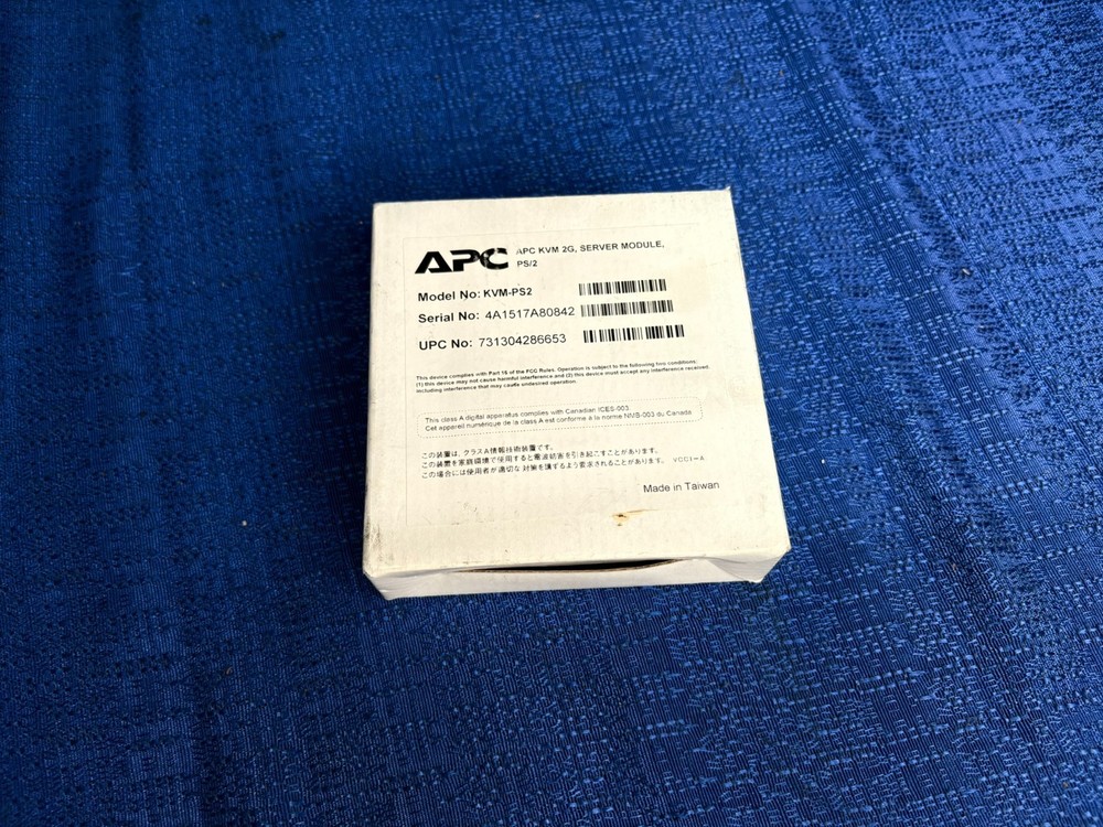 APC KVM-PS2 Adapter Cable KVM 2G Server Module PS/2 - NEW