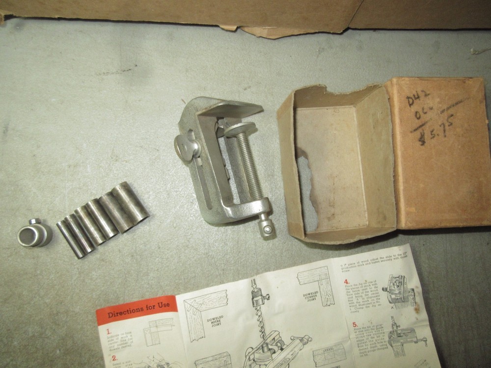 Vintage stanley 59 dowel jig Complete w/box & instructions
