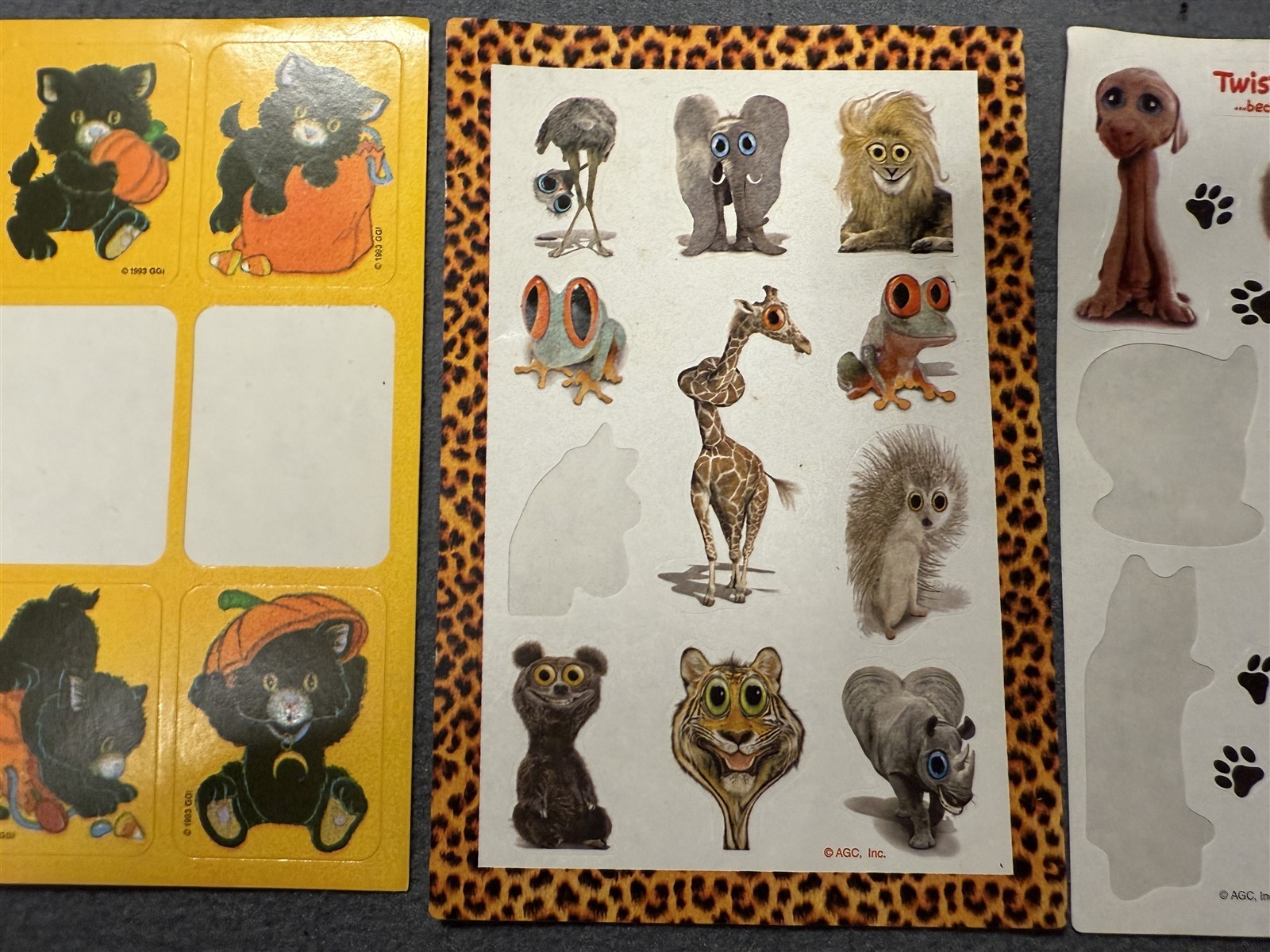 #1 VINTAGE LOT OF STICKERS 80'S 90'S STICKER SHEET LOT OF 15