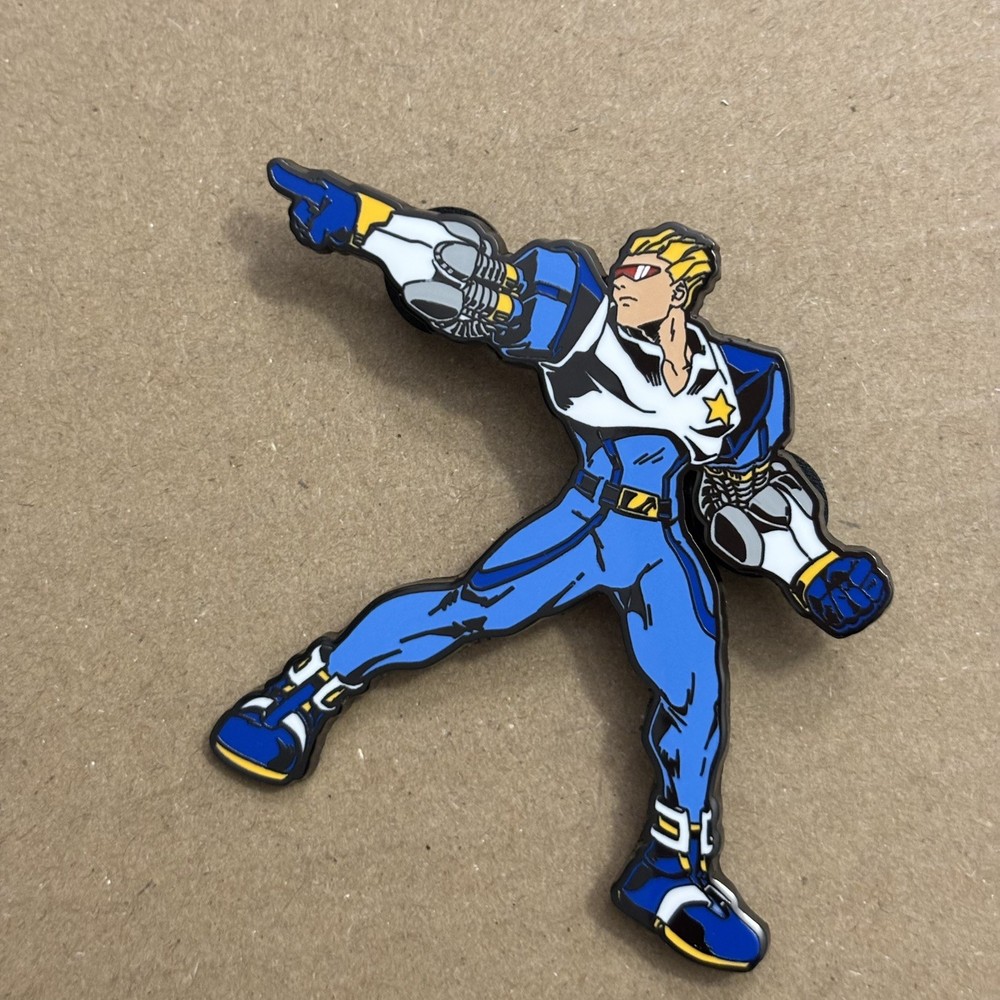 Official Marvel VS Capcom Captain Commando Limited Edition Enamel Pin UDON New