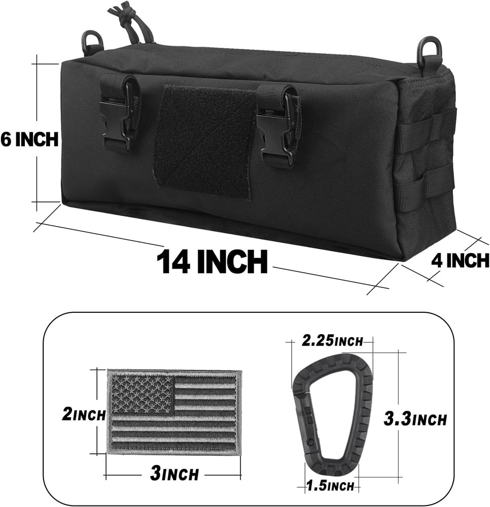 AMYIPO Tactical Pouch Multi-Purpose Large Capacity Increment Pouch Short Trips B