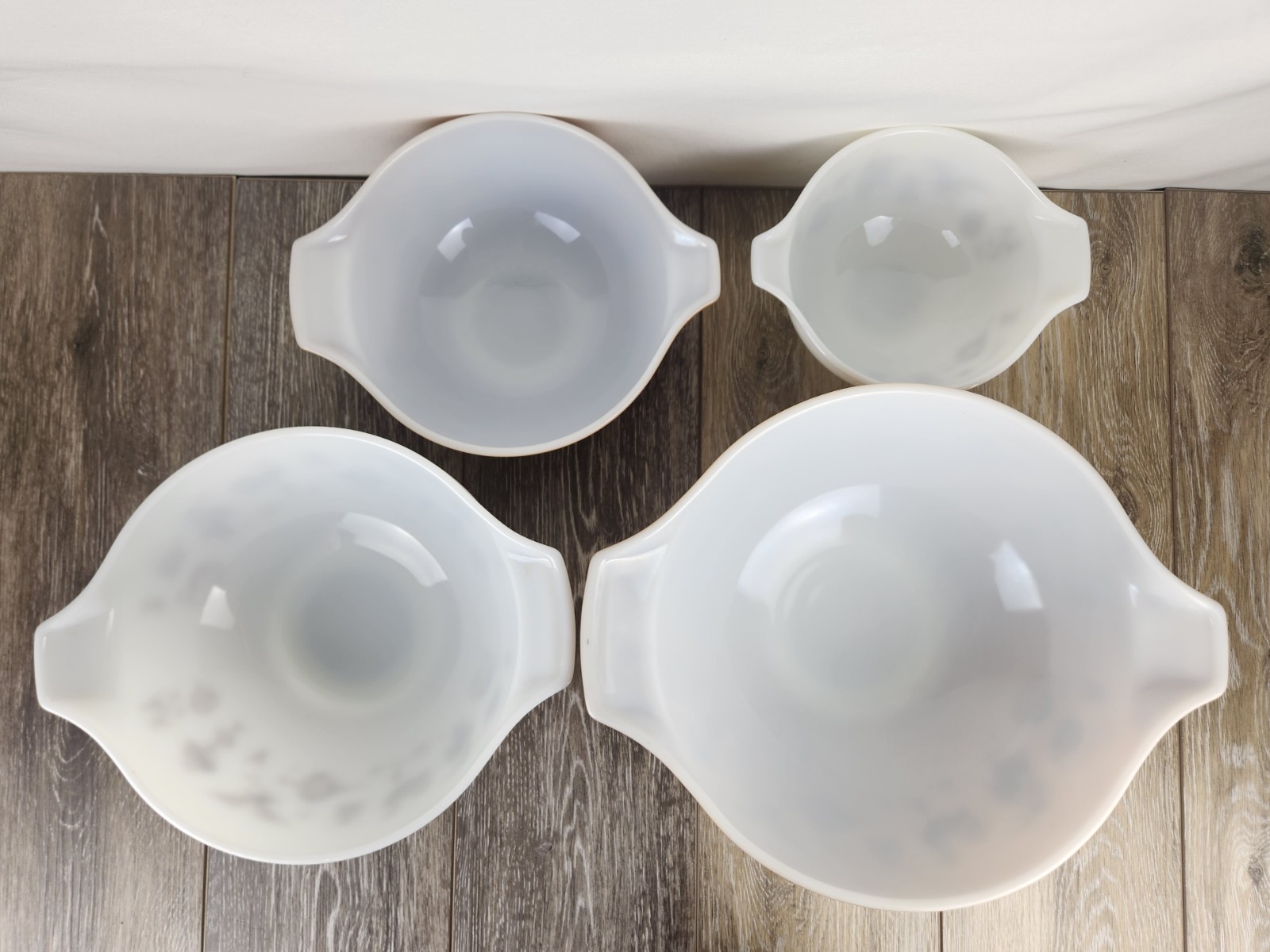 Pyrex Early American Cinderella Nesting Bowls - Set of 4 - Retro Kitchenware