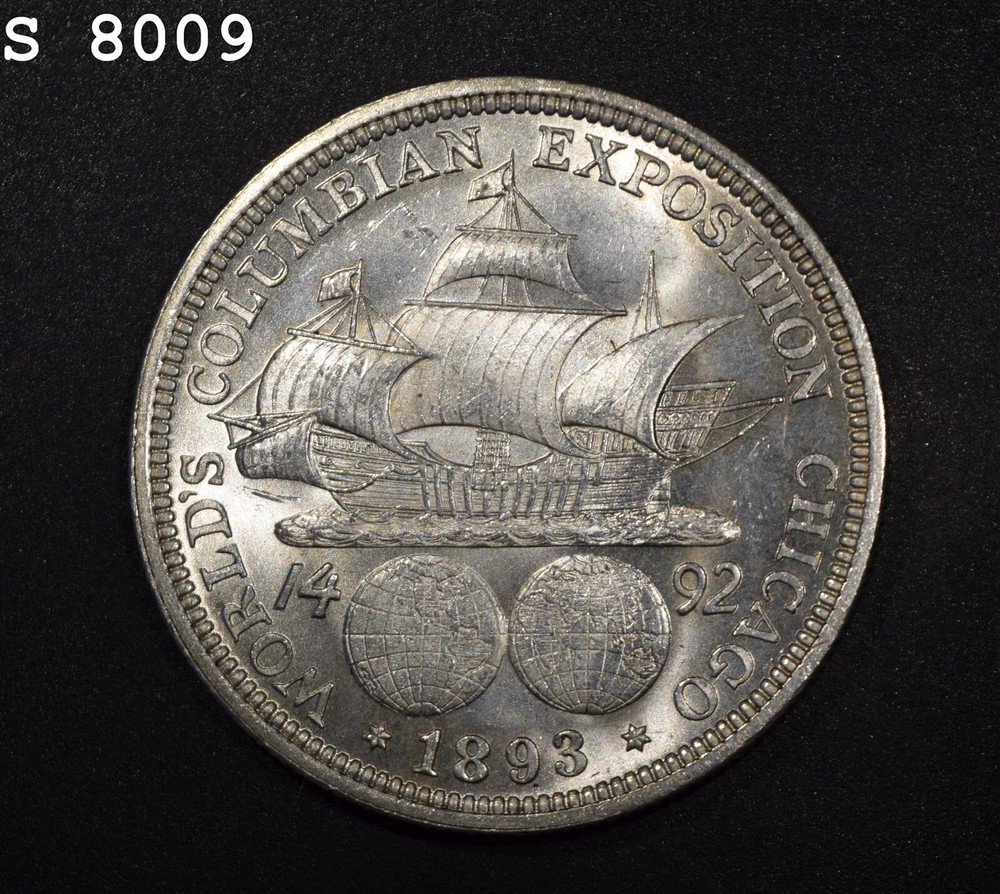 1893 Columbian Exposition Commemorative Half Dollar Silver "VCH BU"