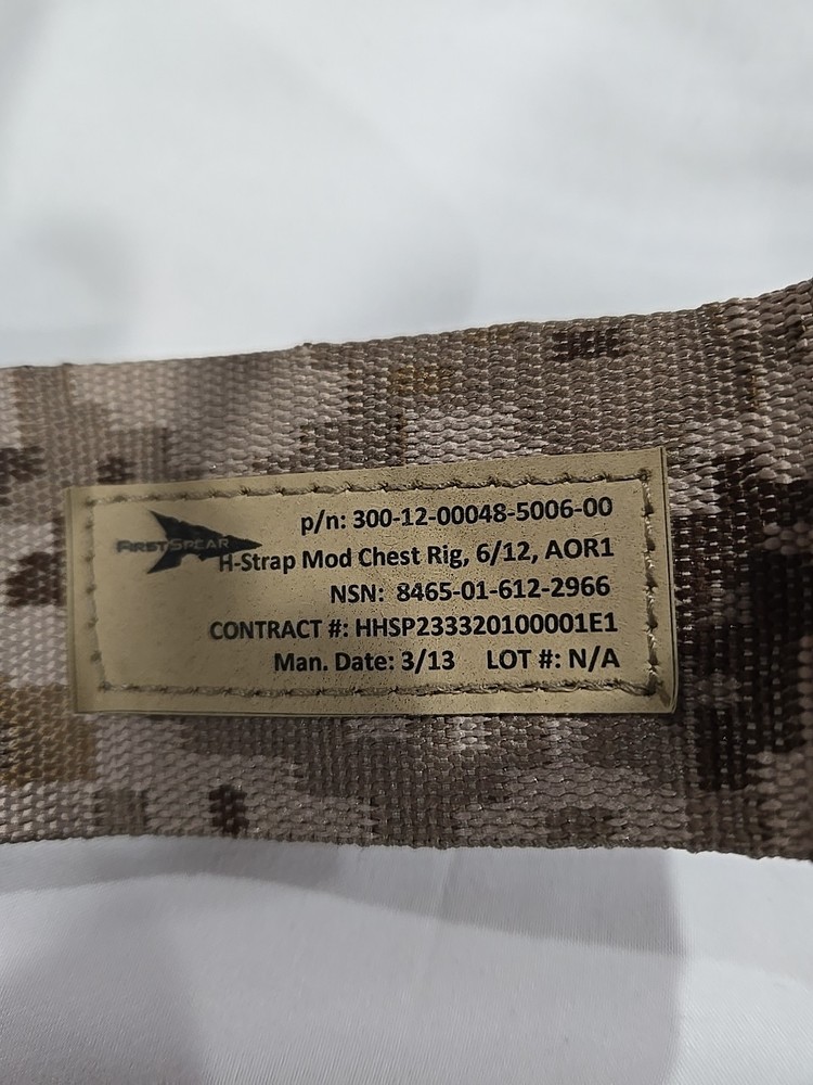 First Spear Chest Rig Molle H Harness Aor1