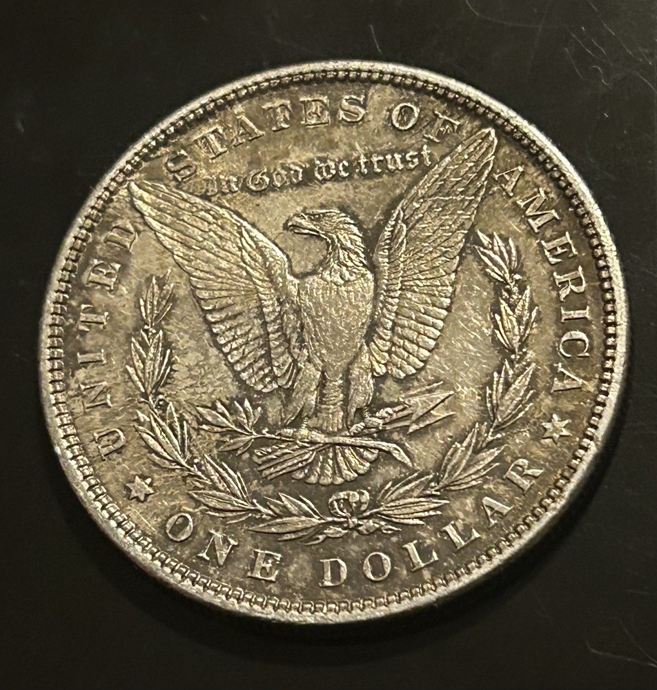 Morgan Silver Dollar Dated 1880 - 90% Silver - Excellent Condition Great Toning￼
