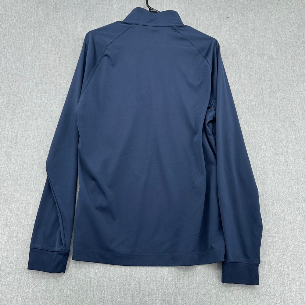 Greg Norman Pullover Mens Medium Blue Play Dry 1/4 Zip Performance Golf Sweater