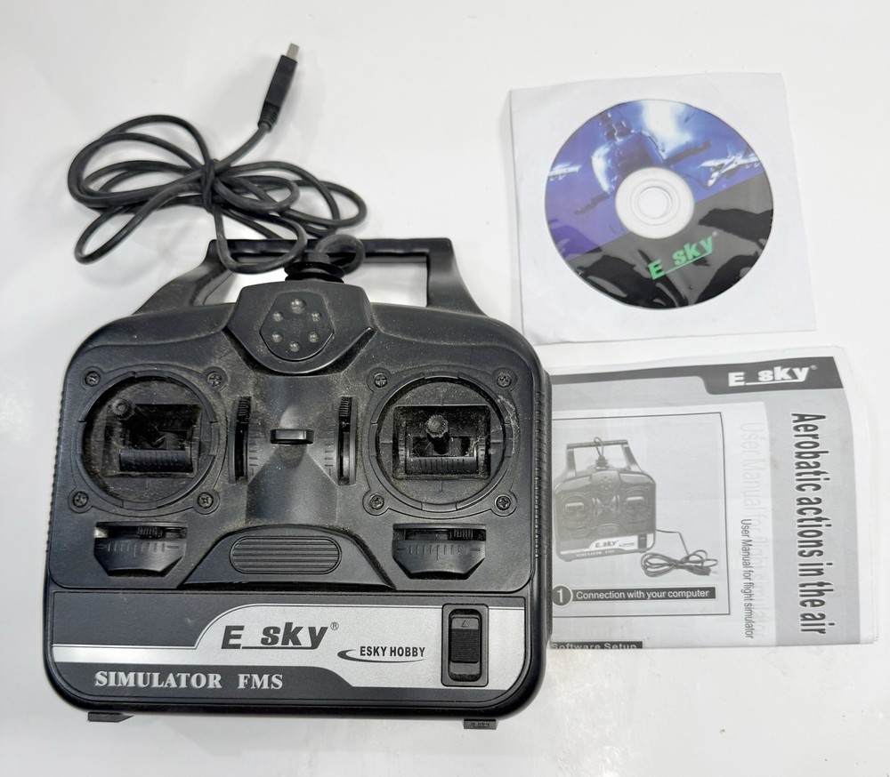 ESKY Hobby Simulator FMS Controller E Sky With CD & Instructions