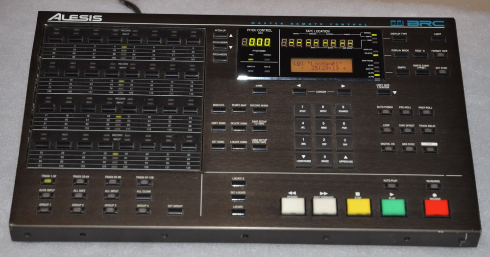 Alesis ADAT BRC Master Remote Control Panel / Powers Up