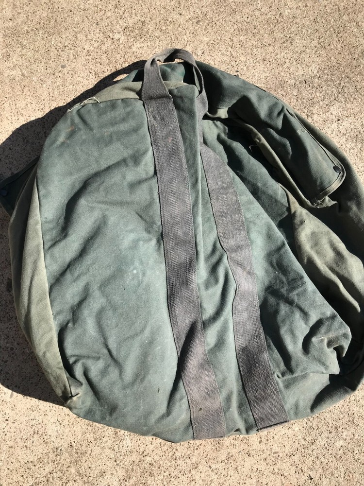 Heavy Canvas U.S. Aviator Kit Bag 1980's Dated Sec Ops Used