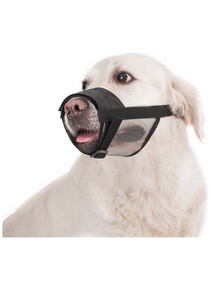 Nylon Dog Muzzle - 2PCS Anti-Biting Barking Adjustable Dog Muzzle - Nylon