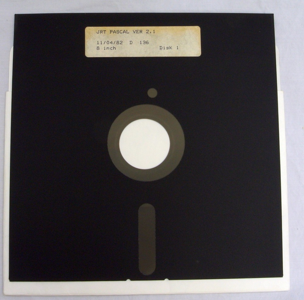 JRT Pascal ver 2.1 8" Floppy Disk CP/M Vintage