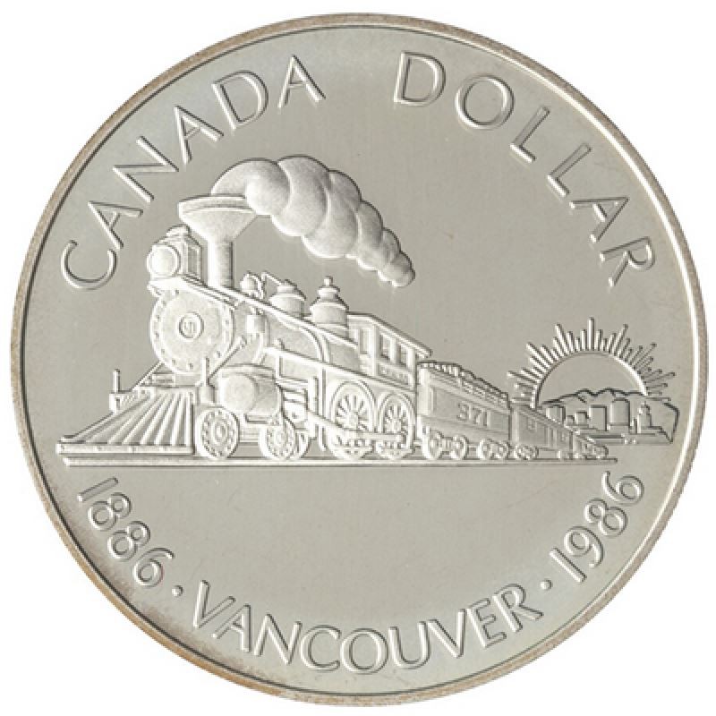 1986 CANADA SILVER DOUBLE DOLLAR PF SET VANCOUVER - .375 oz. SILVER