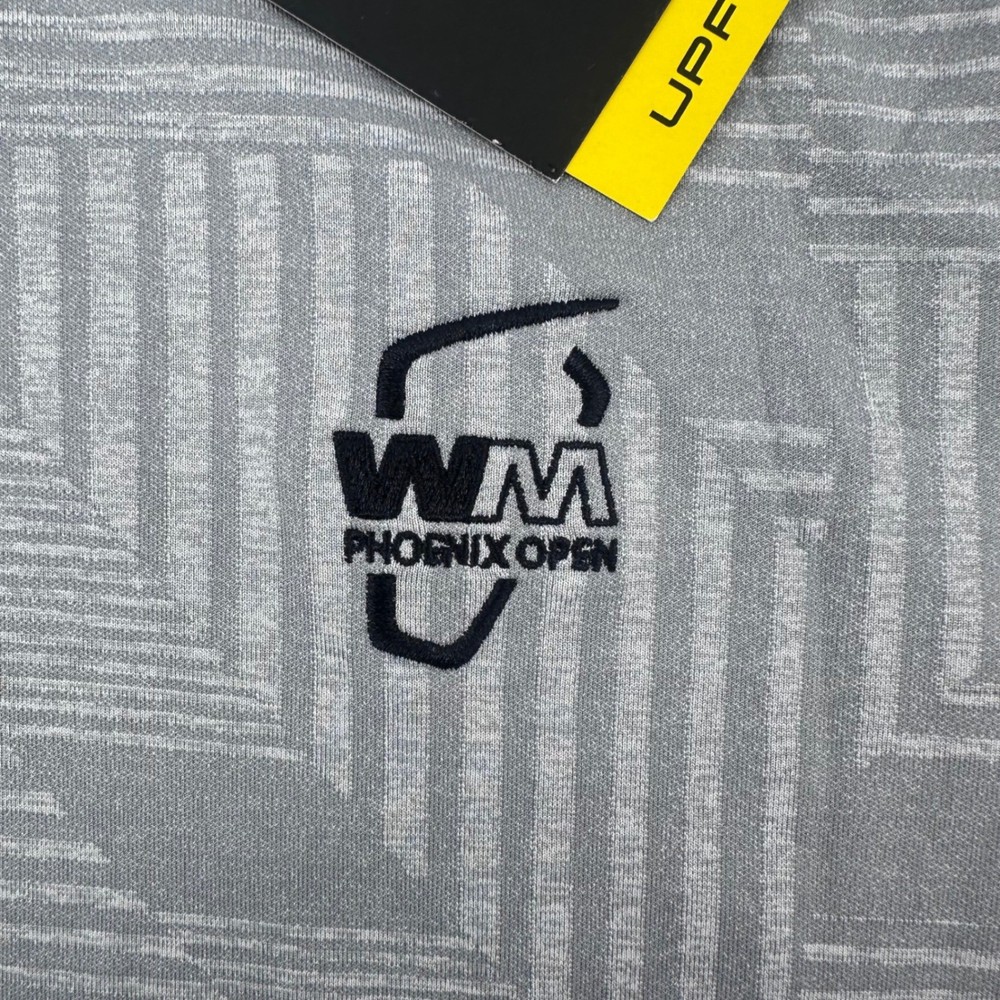 NEW Under Armour WM Phoenix Open Pullover Men Extra Large Gray Geometric 1/4 Zip