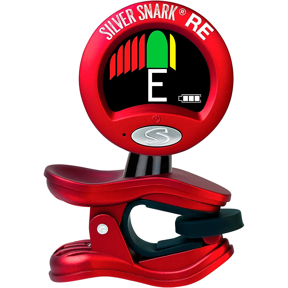 Snark Red Silver Snark Clip-On Tuner