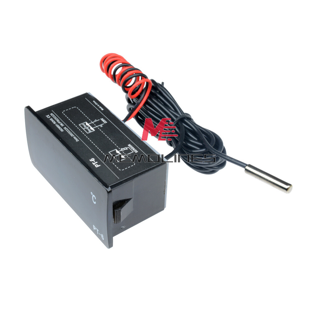 PT-6 220V -50 ℃ ~ + 110 ℃ Digital Thermometer Temperature Meter Aquarium +Sensor