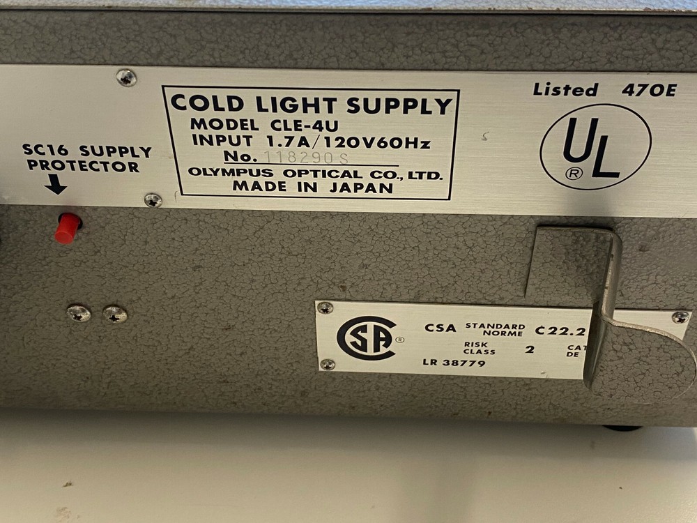 Olympus Optical CLE-4U Auto Exposure Cold Light Supply
