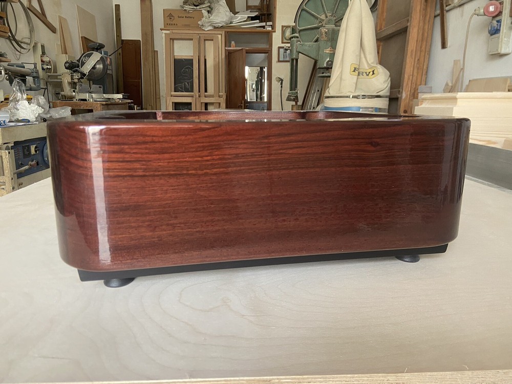 Thorens TD 124 Plinth Plinth Rounded Solid Wood Turntable Plinth