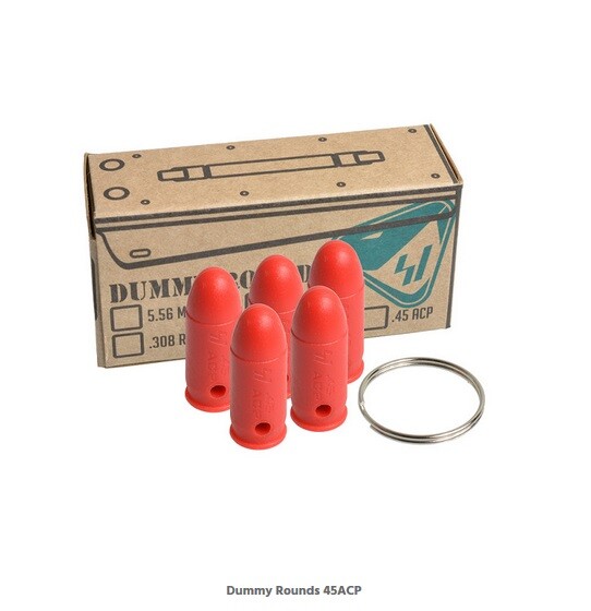 Strike Industries - 45ACP Training Dummy Rounds / Snap-Caps, Polymer 5-Pack, NEW