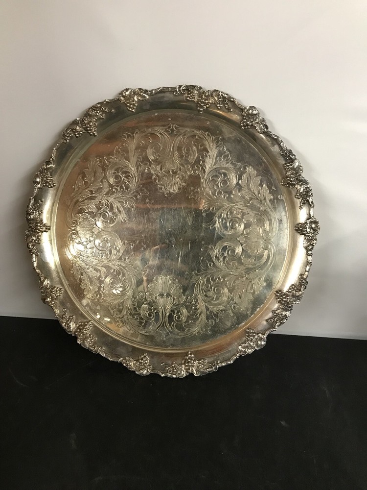 Custom Nickel and Silver Plate Tea Set