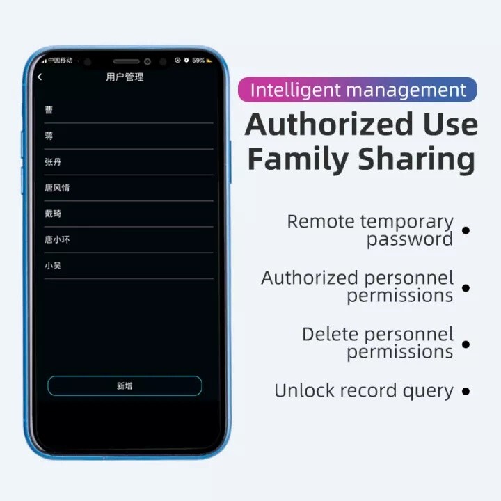ROCKBROS Intelligent Lock Smart Fingerprint Lock U Shape Bluetooth Phone Control