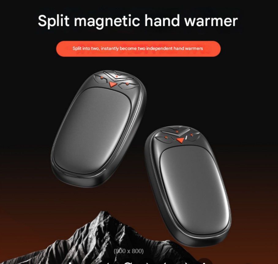 2-Pack Hand Warmers Rechargeable 6000mAh Portable Pocket Size 3 Heat Settings-