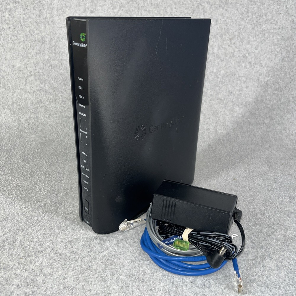 CenturyLink C2100T Technicolor Wireless Modem WiFi Router Reset w/ Cables