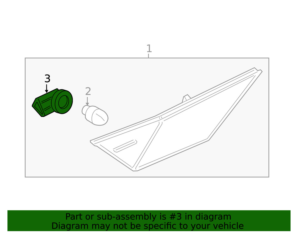Genuine Honda Side Marker Light Socket 33303-TBA-A02