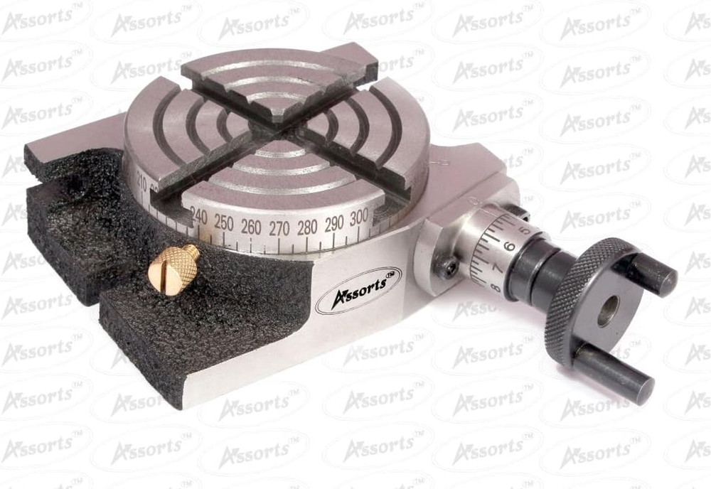 Precision 3" (75Mm) Mini Rotary Table | Horizontal & Vertical Milling Tool with