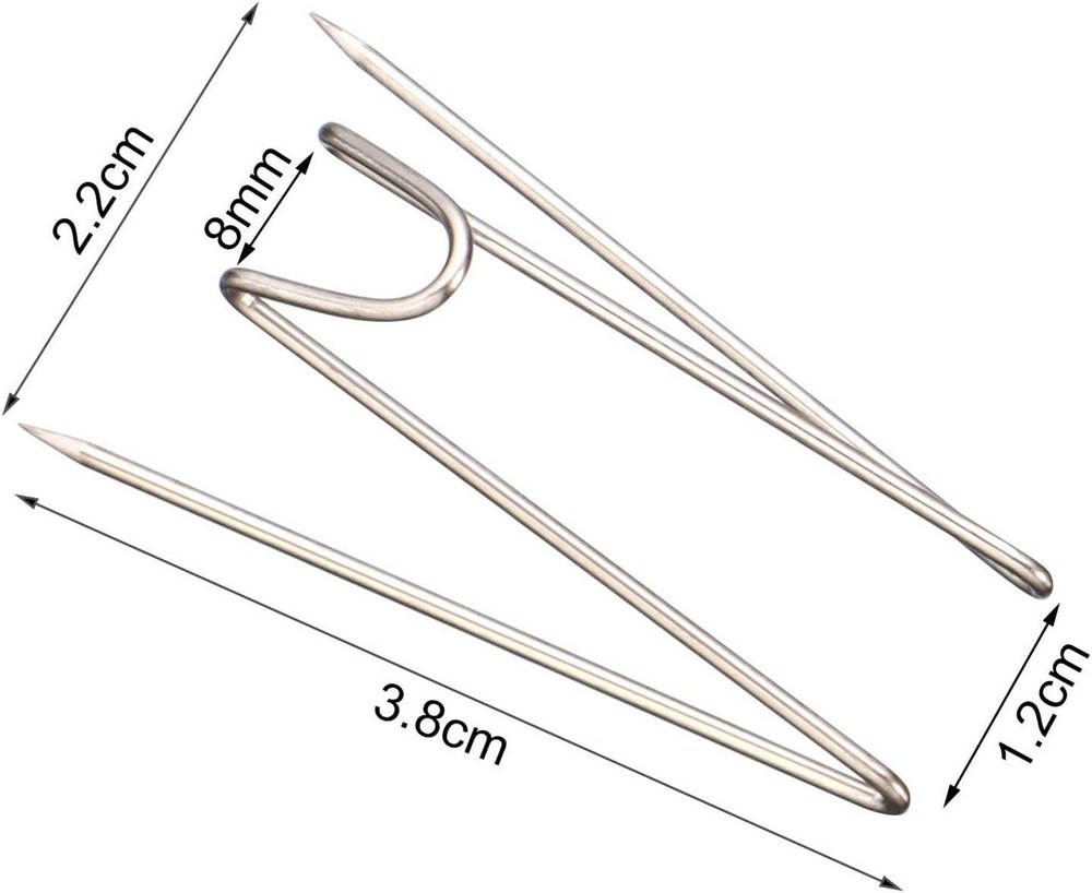 Geyoga Fabric Panel Wall Wire Hooks Cubicle with Clear One Size, Silver