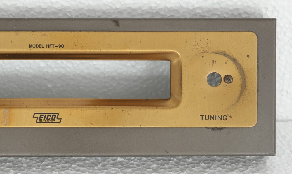 EICO HFT-90 FM Tuner Faceplate / Face Plate