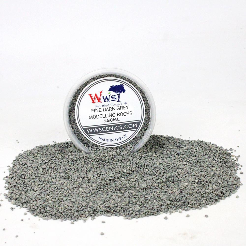 Fine Dark Grey Modelling Rocks 2mm | Wargame Scenery & Basing Material