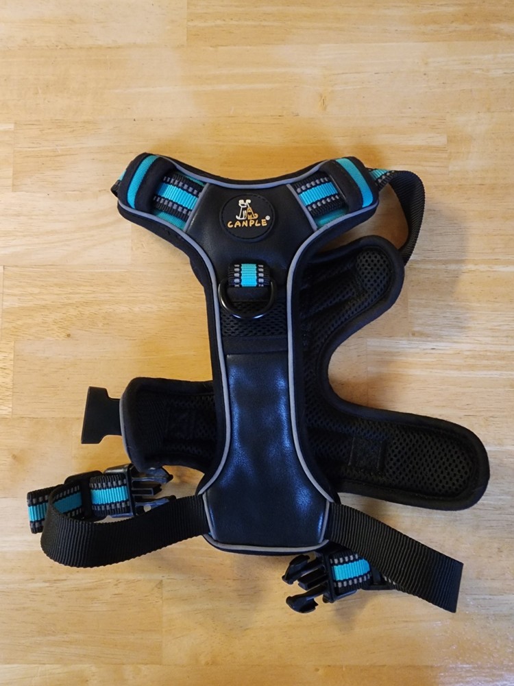 Canple Medium Dog Harness Blue/Teal, Great Condition