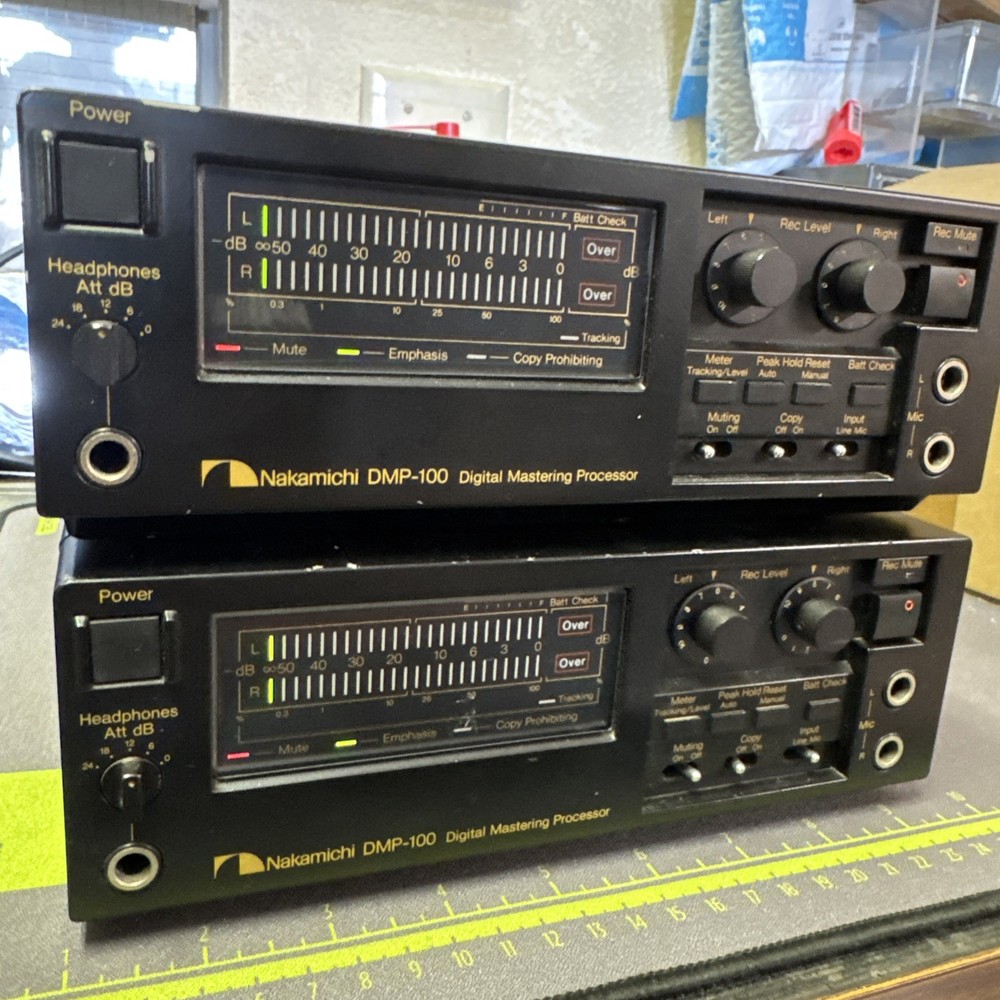 (2) Nakamichi DMP-100 Digital Mastering Processor with Power Supply