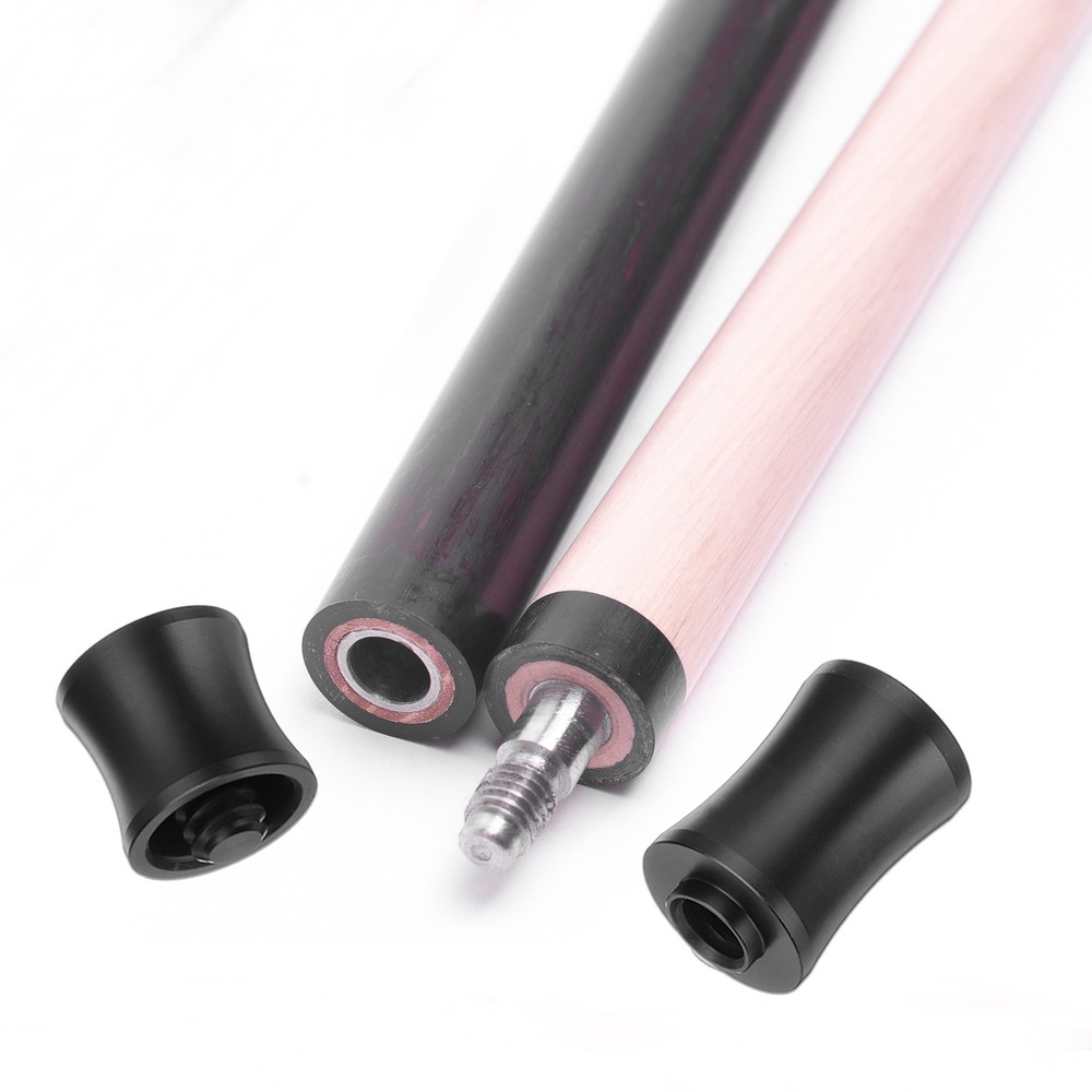 2 Pcs Pool Cue Joint Protector 5/16x3, Billiard Cue Joint Thread Cap, Black