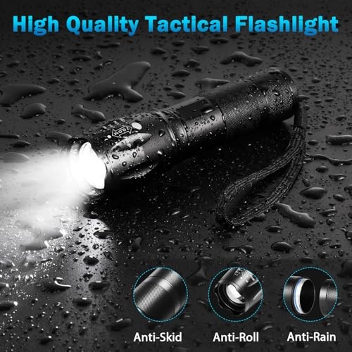 LED Flashlights High Lumens, 5Mode Tactical Flashlight for Home, Small 6Pack