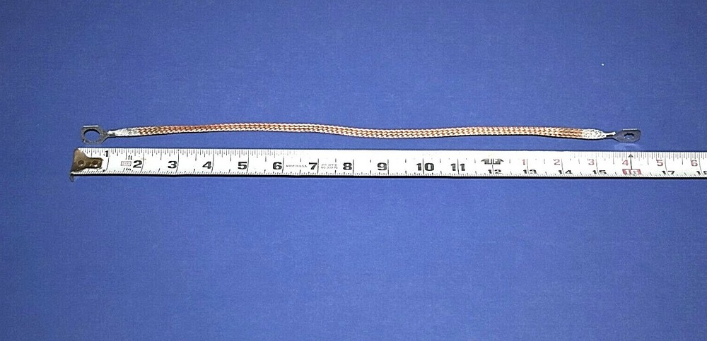 Universal Multi-Use 16" (40.5mm) Braided Copper Bonding Strap Grounding Cable