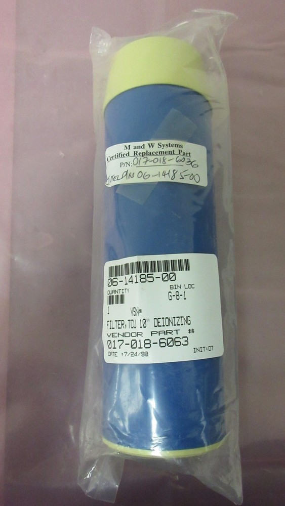 M&W Systems 017-018-6063 Filter, TCU 10" Deionizing 412779