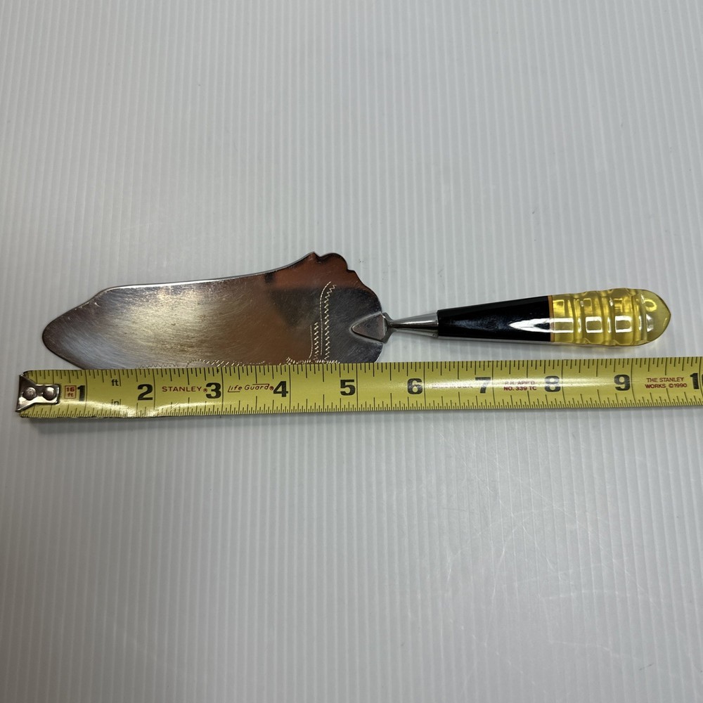 Vtg Bakelite Handle Cake /pie Server Multi Color Handle German Art Deco