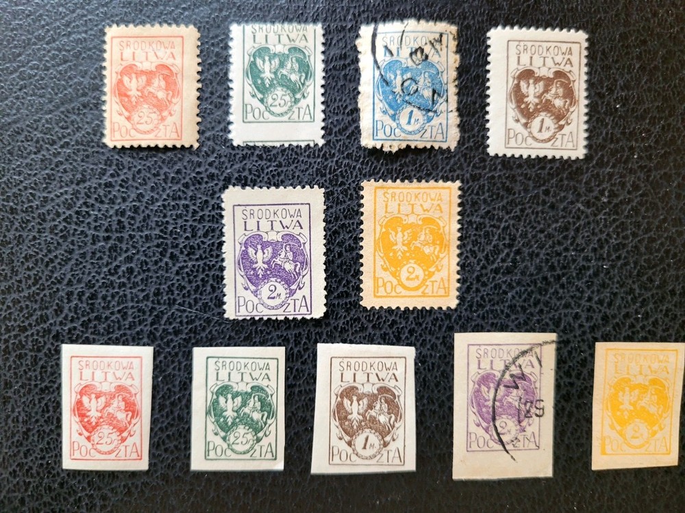 Central Lithuania:  42 Diff Mostly Mint, 1920-22,  Scott Catalog  Value $ 33.35