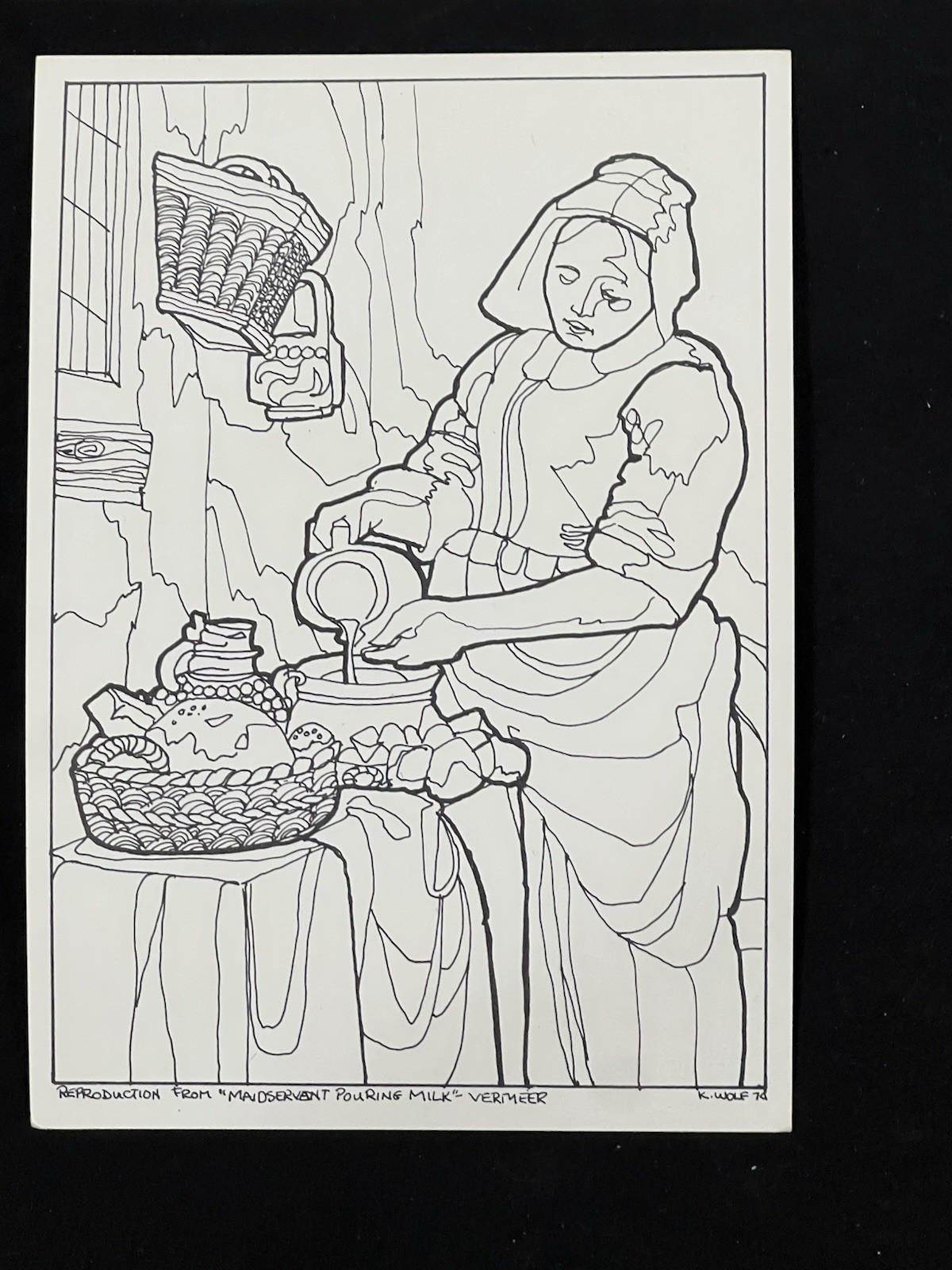 VTG 1974 Doodle Art Coloring Postcard Lot 10 Open Door Enterprises Unused