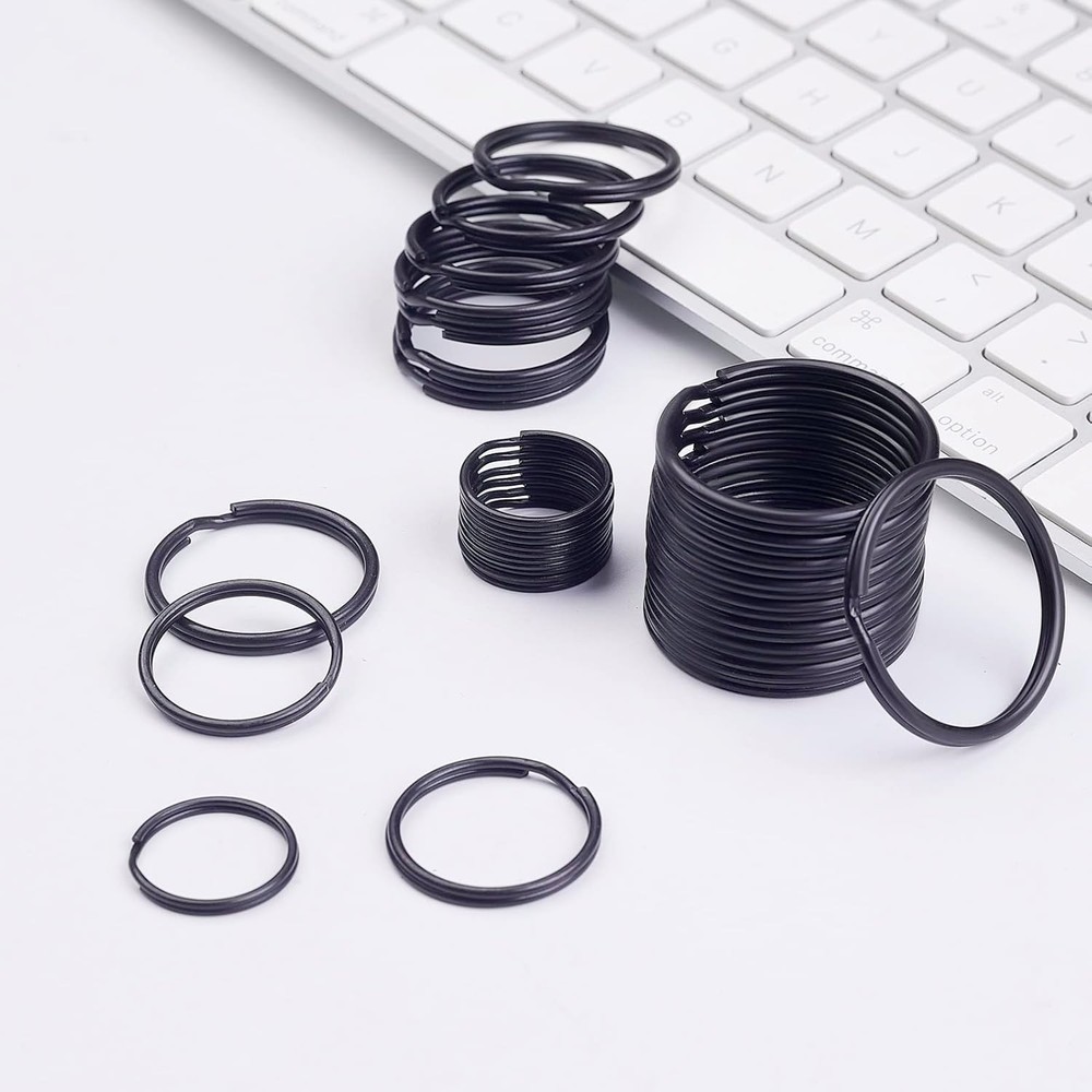 Key Ring Split Rings Assorted Metal [40 Pack]