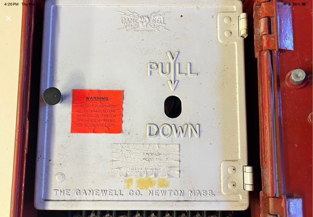 gamewell fire alarm box