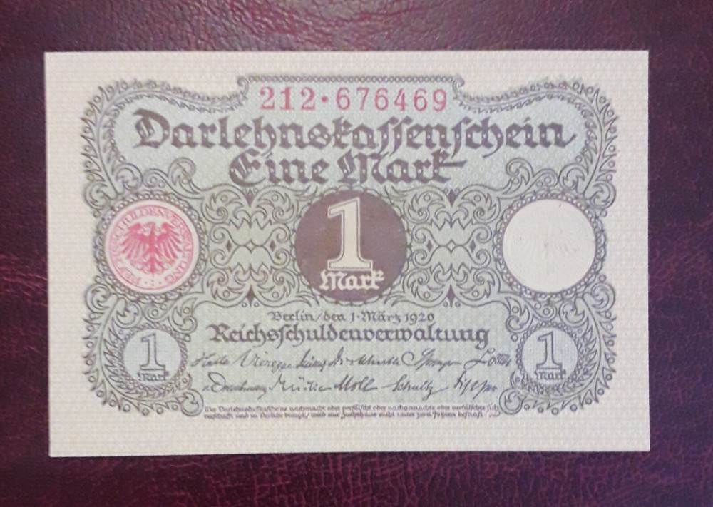 Germany 1 mark banknote,1920year(unc)