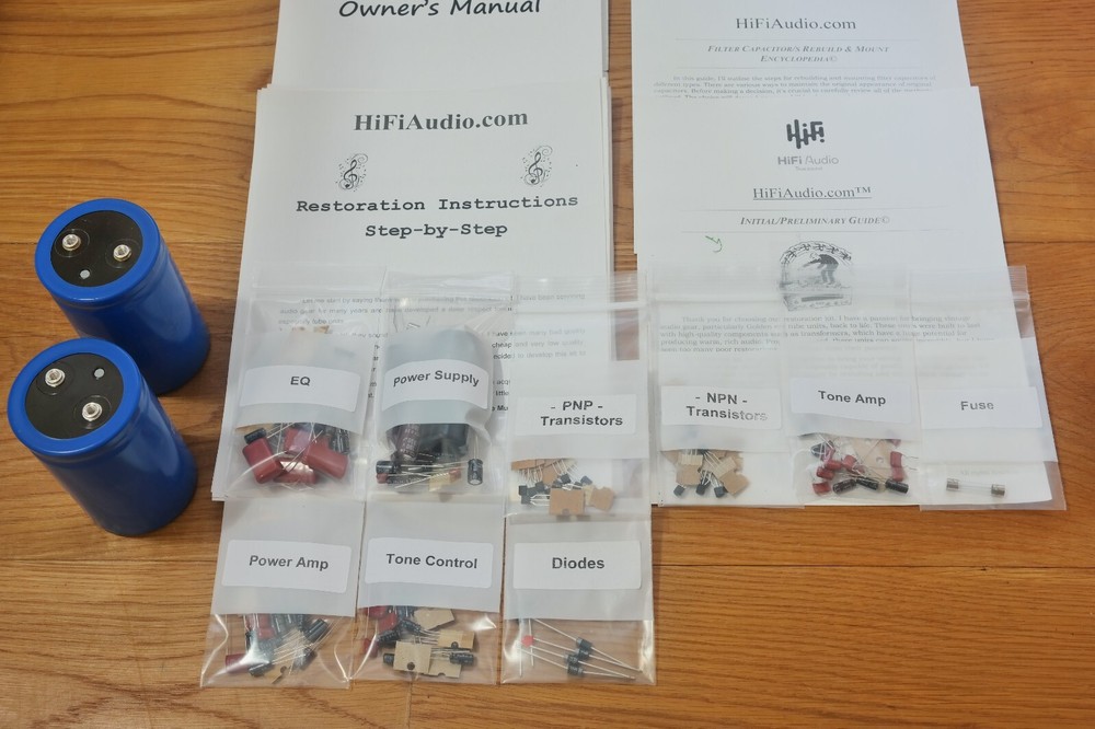 Accuphase E303 amplifier capacitor restoration upgrade filter kit