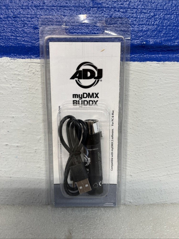 ADJ myDMX Buddy DMX Lighting Control Software + USB Dongle Model MYD858 New
